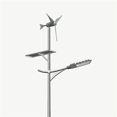 Lampione stradale ibrido solare eolico